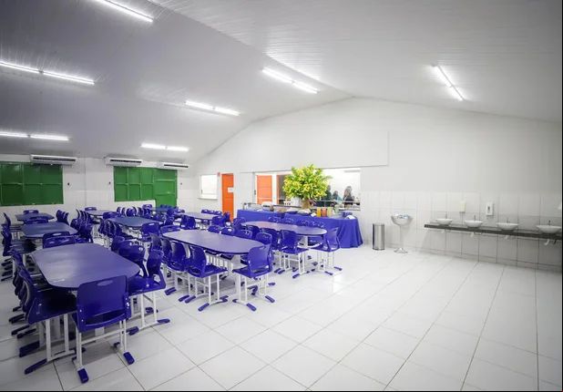 Sala de aula no CETI Didácio Silva