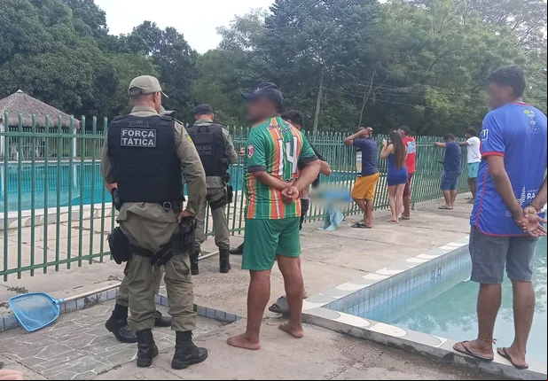 Polícia Militar no Clube dos Rodoviários