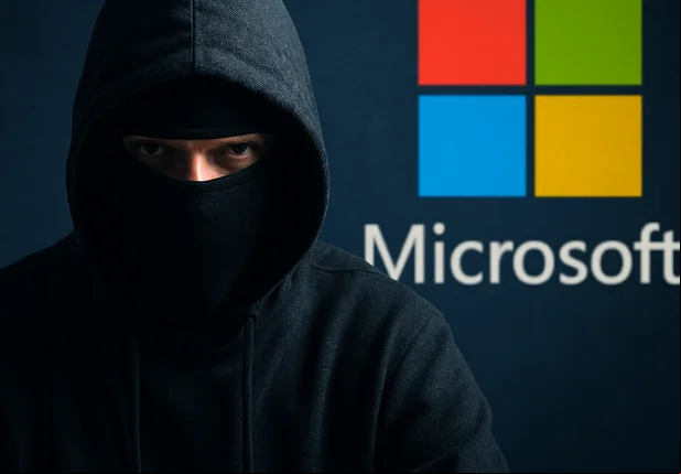 Hacker / Microsoft Logo